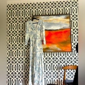 Reformation formal dress size 4 pompadour pattern.